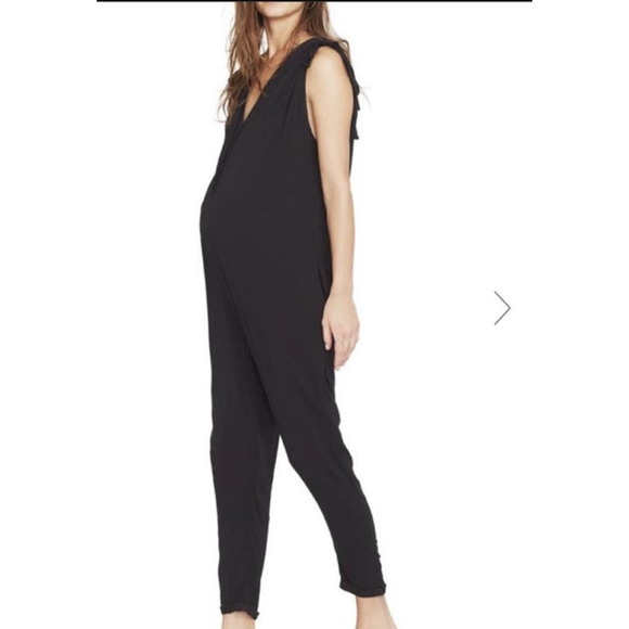 Hatch The Twilight Black Sleeveless Maternity Jumpsuit sz 2=M - Picture 9 of 10